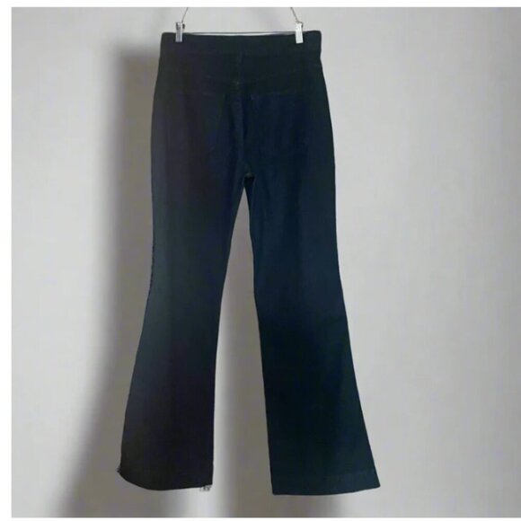 Share J Crew Wide Leg Trouser Jean Womens 30 TALL Blue High Rise Indigo Stretch - Picture 3 of 10